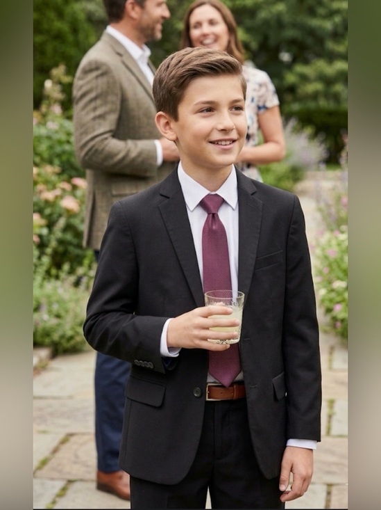 Other - IZOD Boys Performance Suit Jacket - Black Bi-Stretch Blazer - Size 12